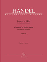 Concerto for Harp and Orchestra in B Flat Major, HWV 294 Orchestra Scores/Parts sheet music cover